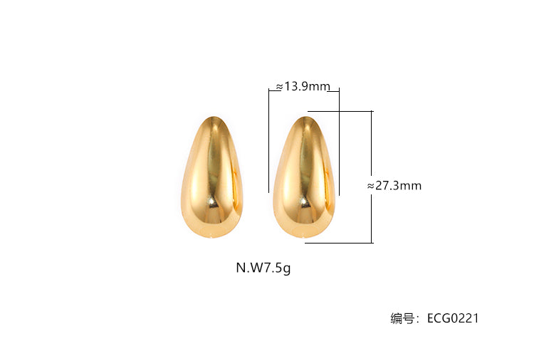 Brincos Gotas de Luxo ECG0221