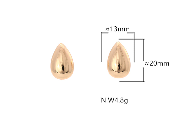 Brincos Gota Lisa Luxuosa XYE105353