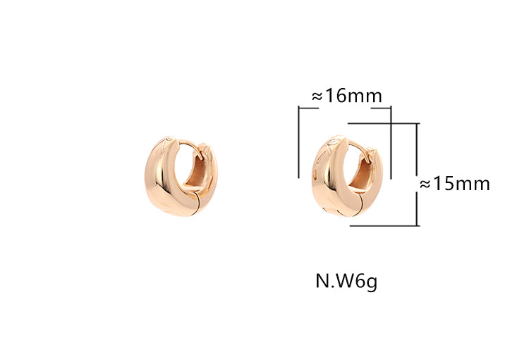 Trio Argolinhas Lisas Elegance XYE105447