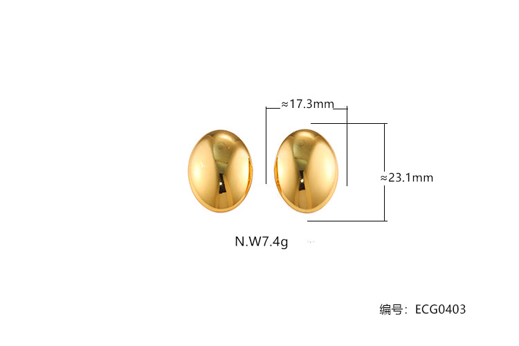 Brincos Esferas de luxo ECG0403