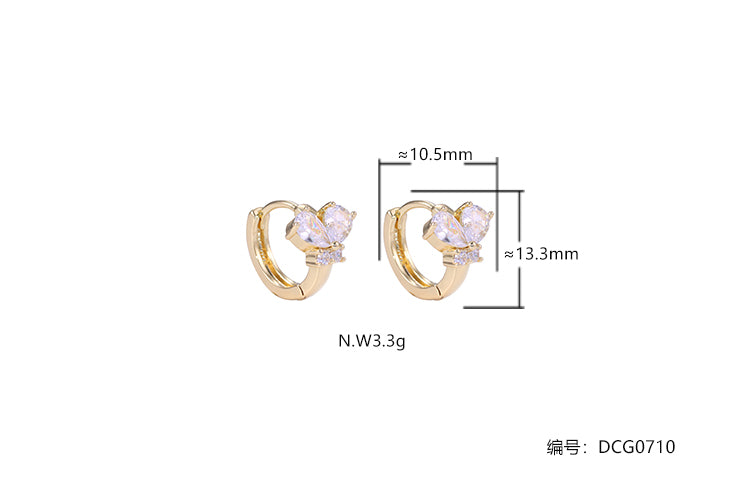 Brincos Argola Borboleta DCG0710