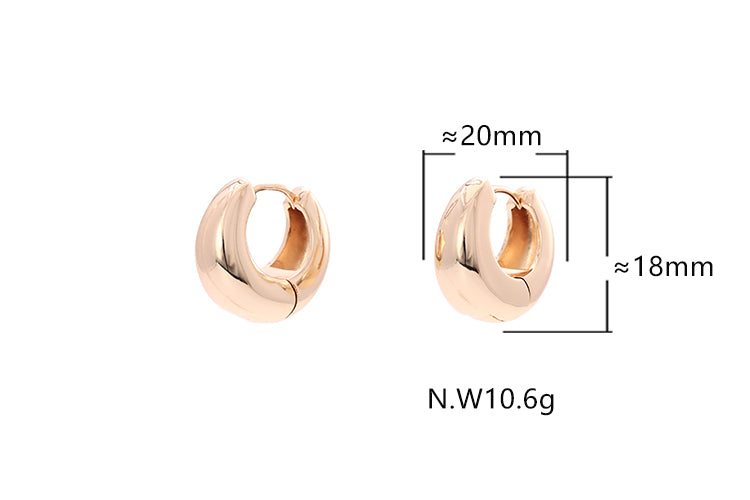 Trio Argolinhas Lisas Elegance XYE105447