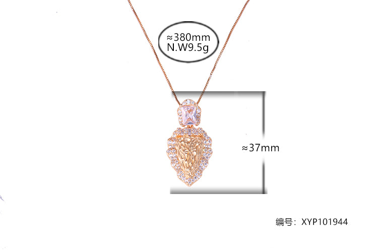 Colar organico pingente cravejado XYP101944