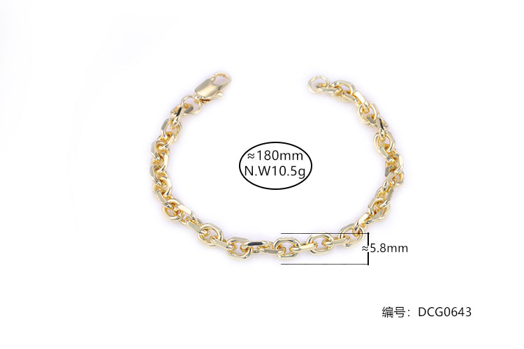 Pulseira elos lisos DCG0643