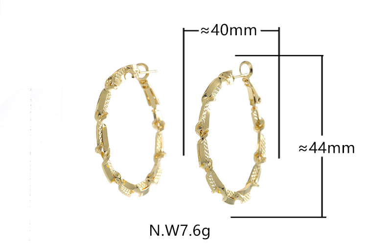 Brincos Argolas Luxo XYE106129