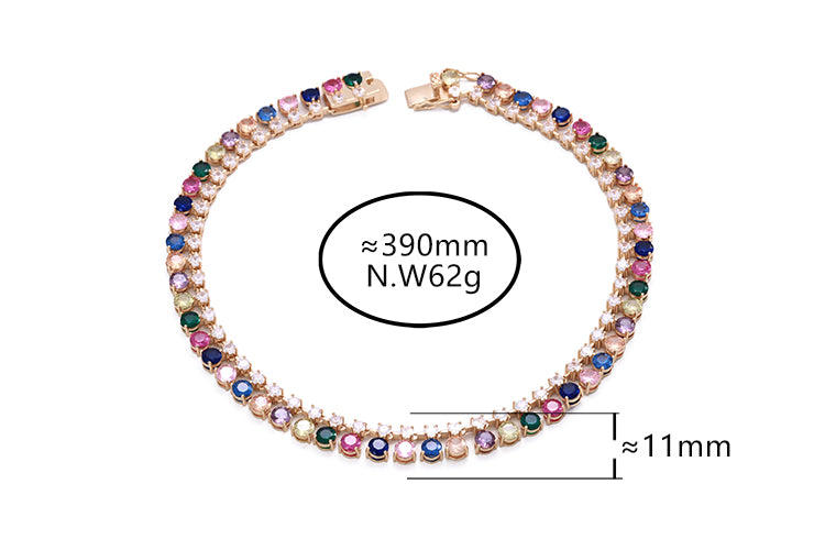 Colar Riviera Duplo Color XYN101716