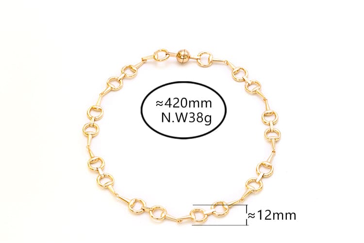 Colar elos vazados DCG0166