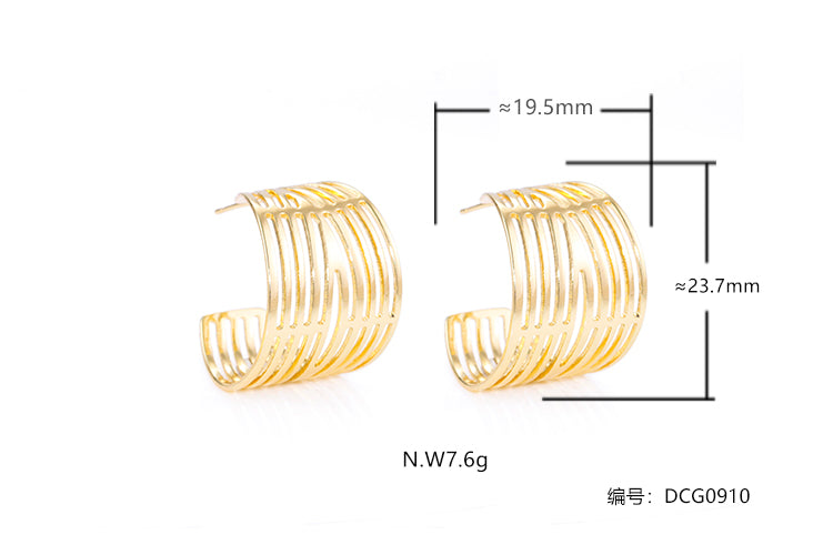 Brincos Argolas Linhas finas DCG0910