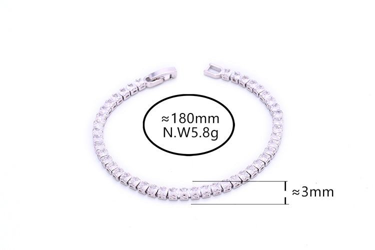 Pulseira Riviera Cristal A0073