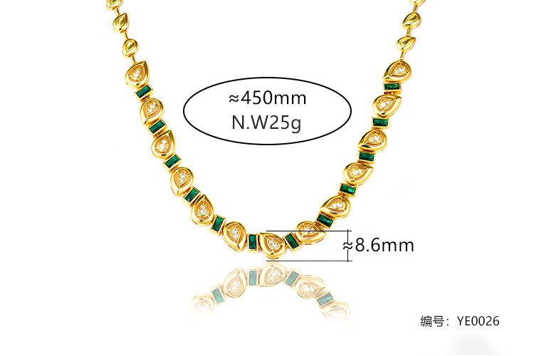Colar Emerald Glow YE0026