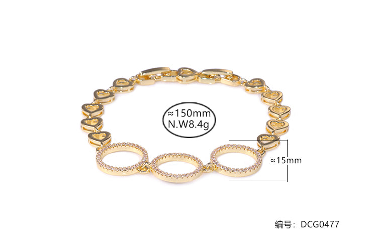 Pulseira aros craveajado DCG0477