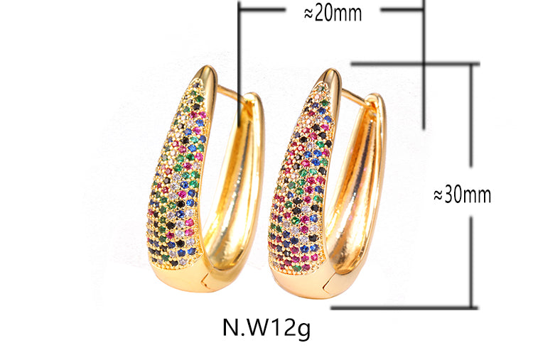 Argola cravejada XYE102365