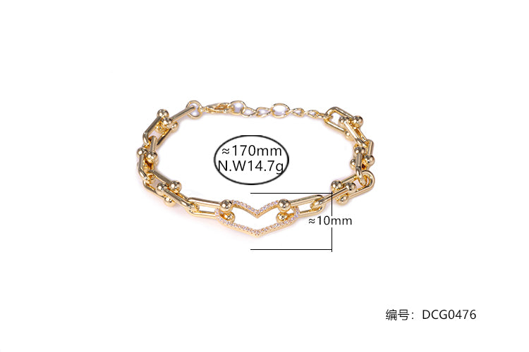 Pulseira Inspiracao e Coracao DCG0476