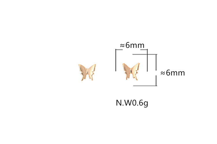 Brincos Borboletas Lisas XYS101946-1