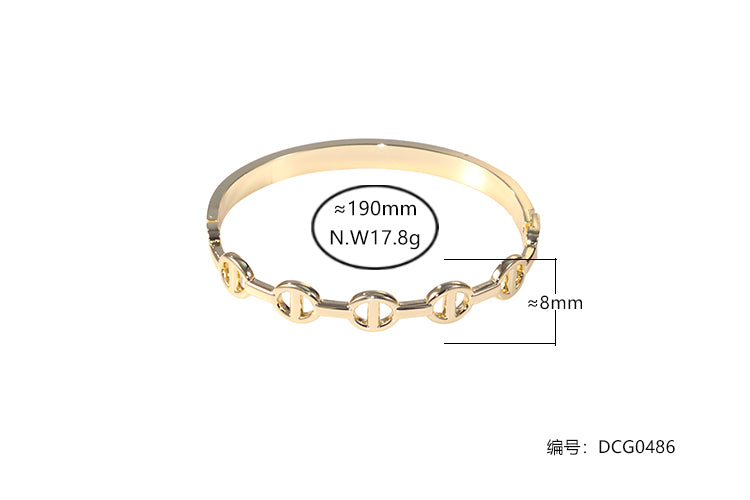 Bracelete liso inspiracao DCG0486