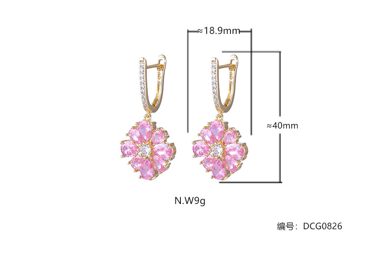 Argolinha Flor cravejada DCG0826