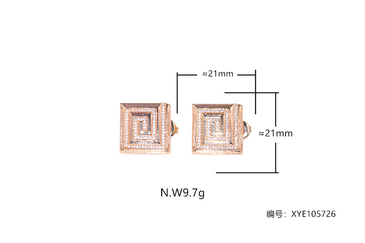 Brincos quadrados iluminados XYE105726