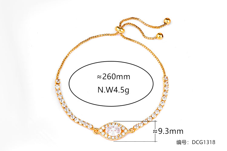 Pulseira Riviera e pedra cravejada DCG1318