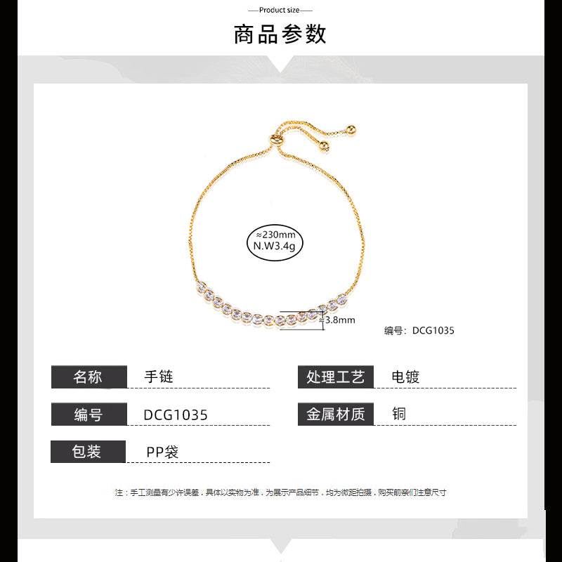 Pulseira Riviera Ajustavel encanto DCG1035