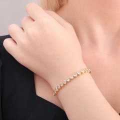 Pulseira Riviera Cravação Inglesa Cristal A0042
