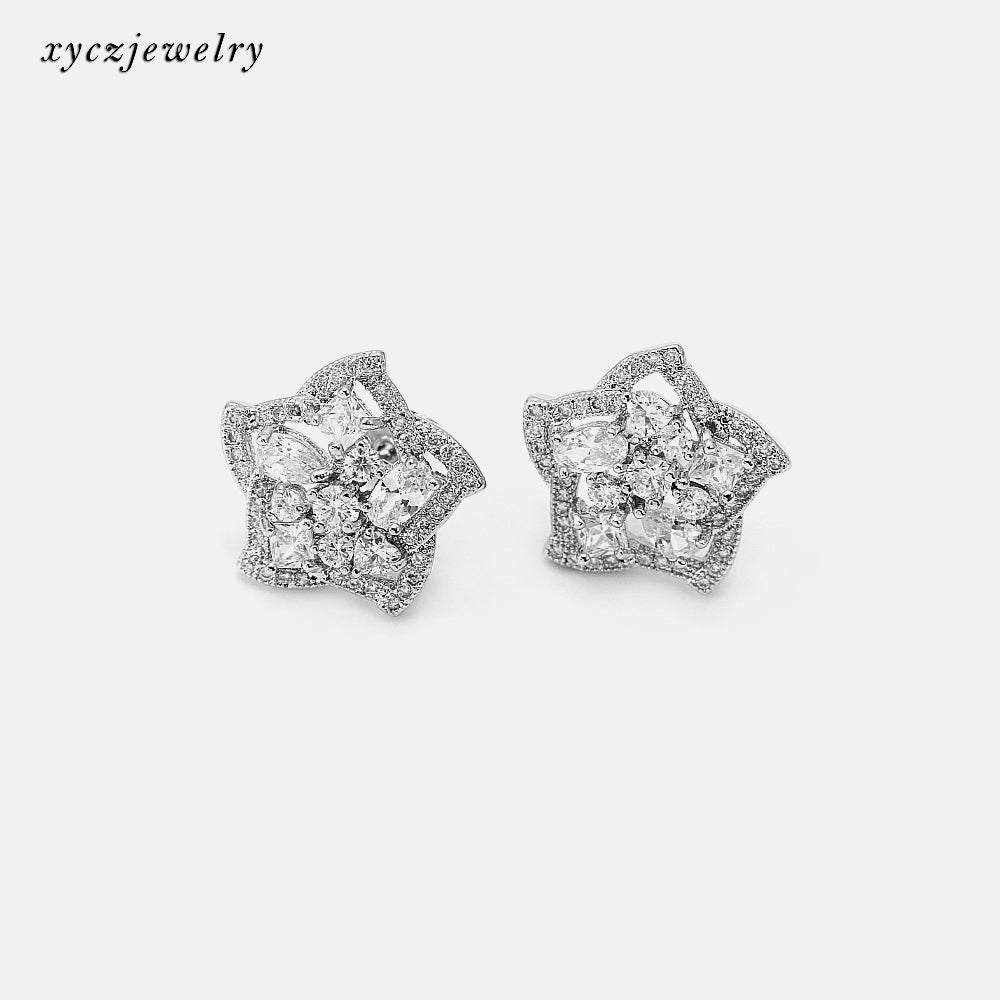 Brinco Flor de Cristal XYS100292