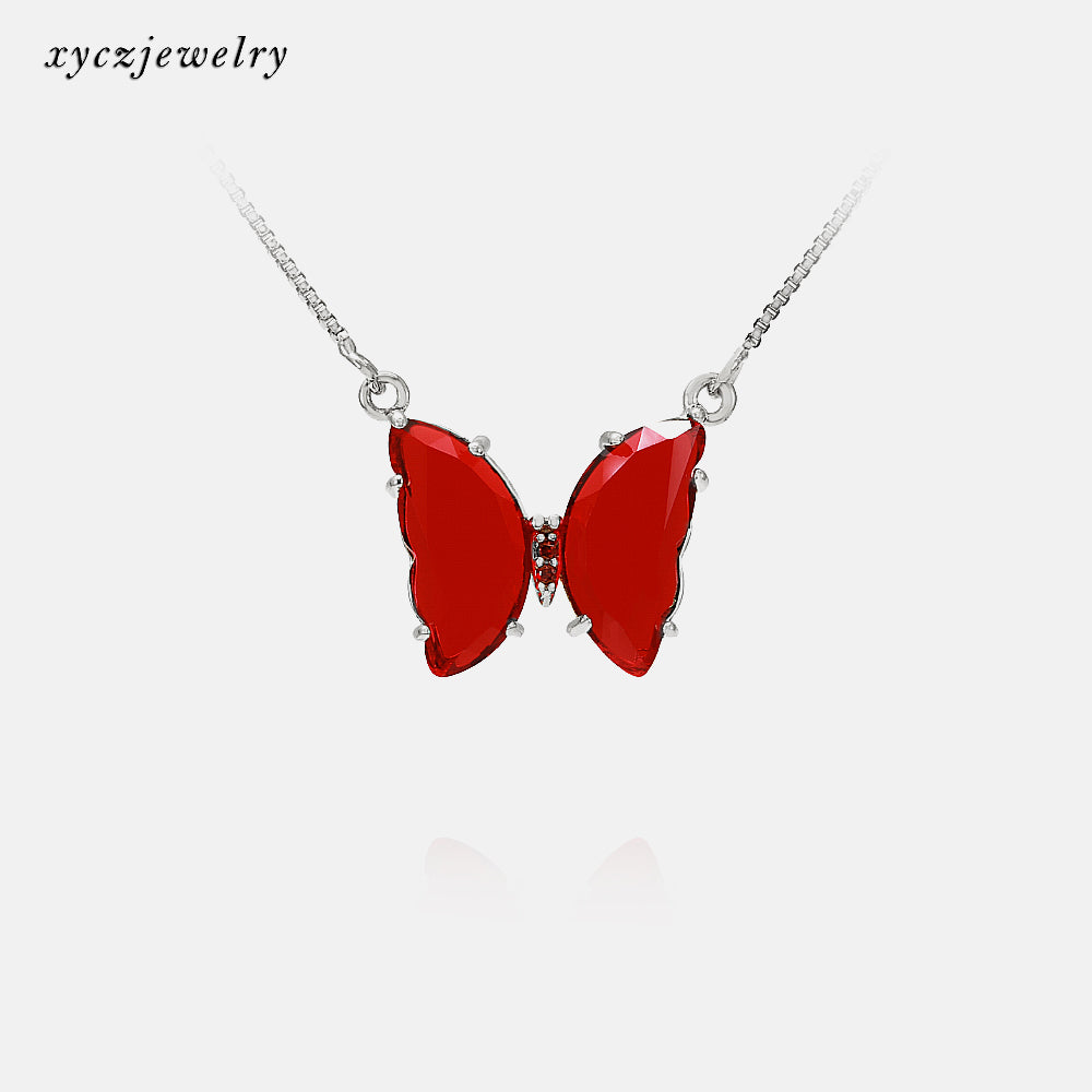 Borboletinha de Vidro Colar-XYS100732