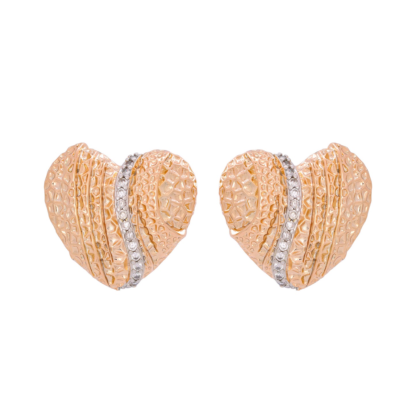 Brincos Coracao textura XYE105475