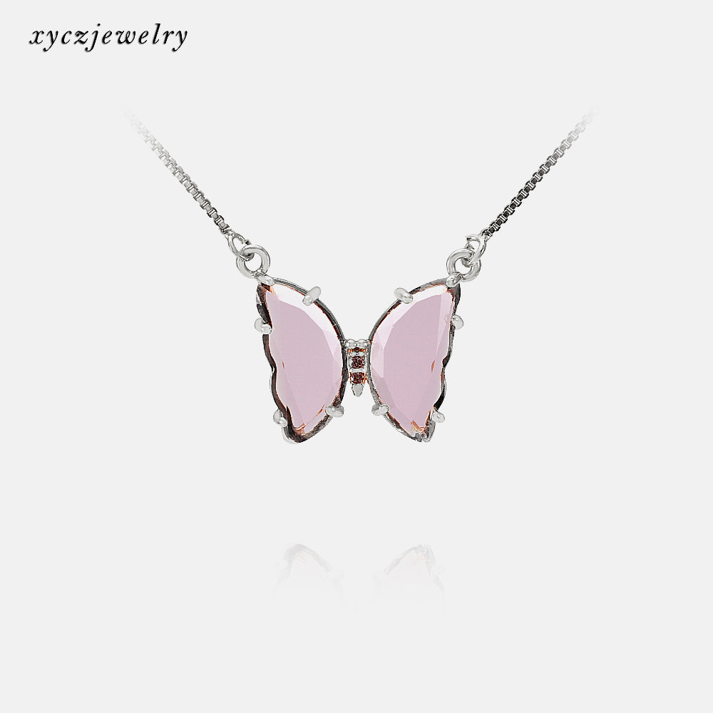 Borboletinha de Vidro Colar-XYS100732