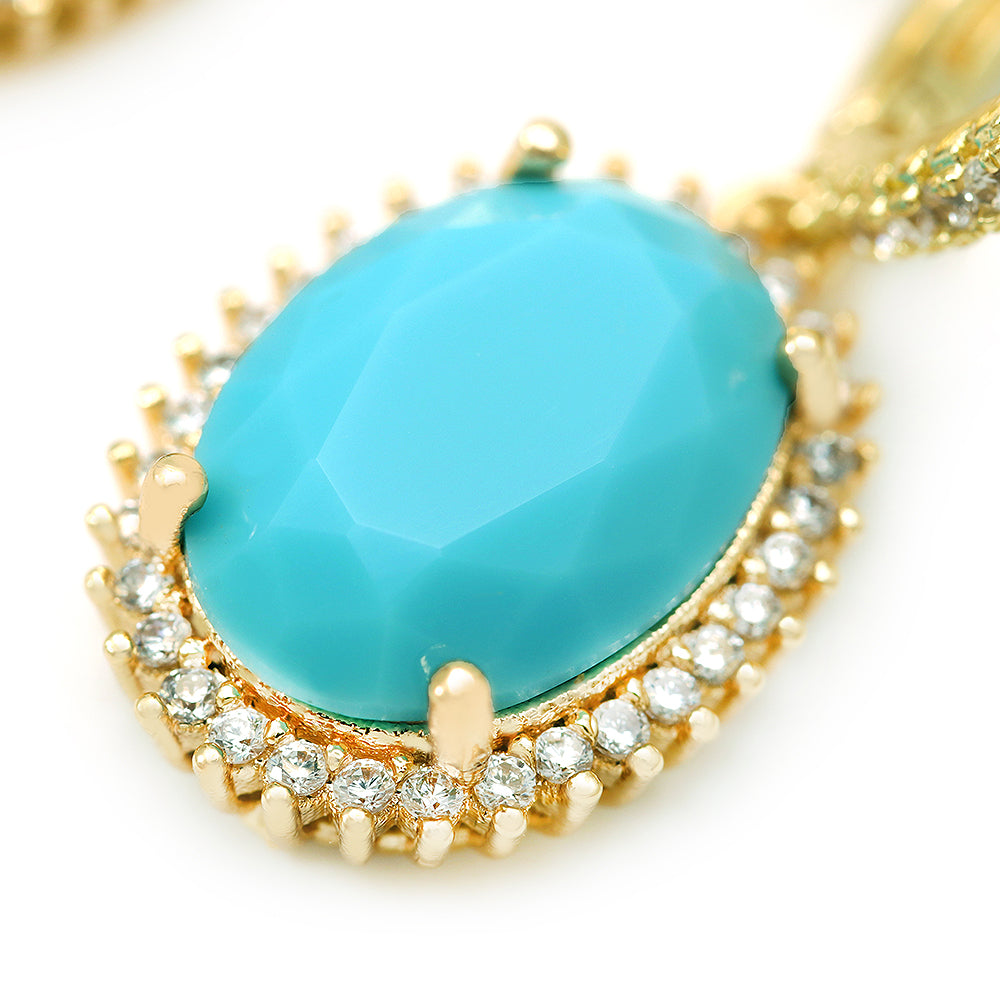 Colar oval cravejado - XYS101067