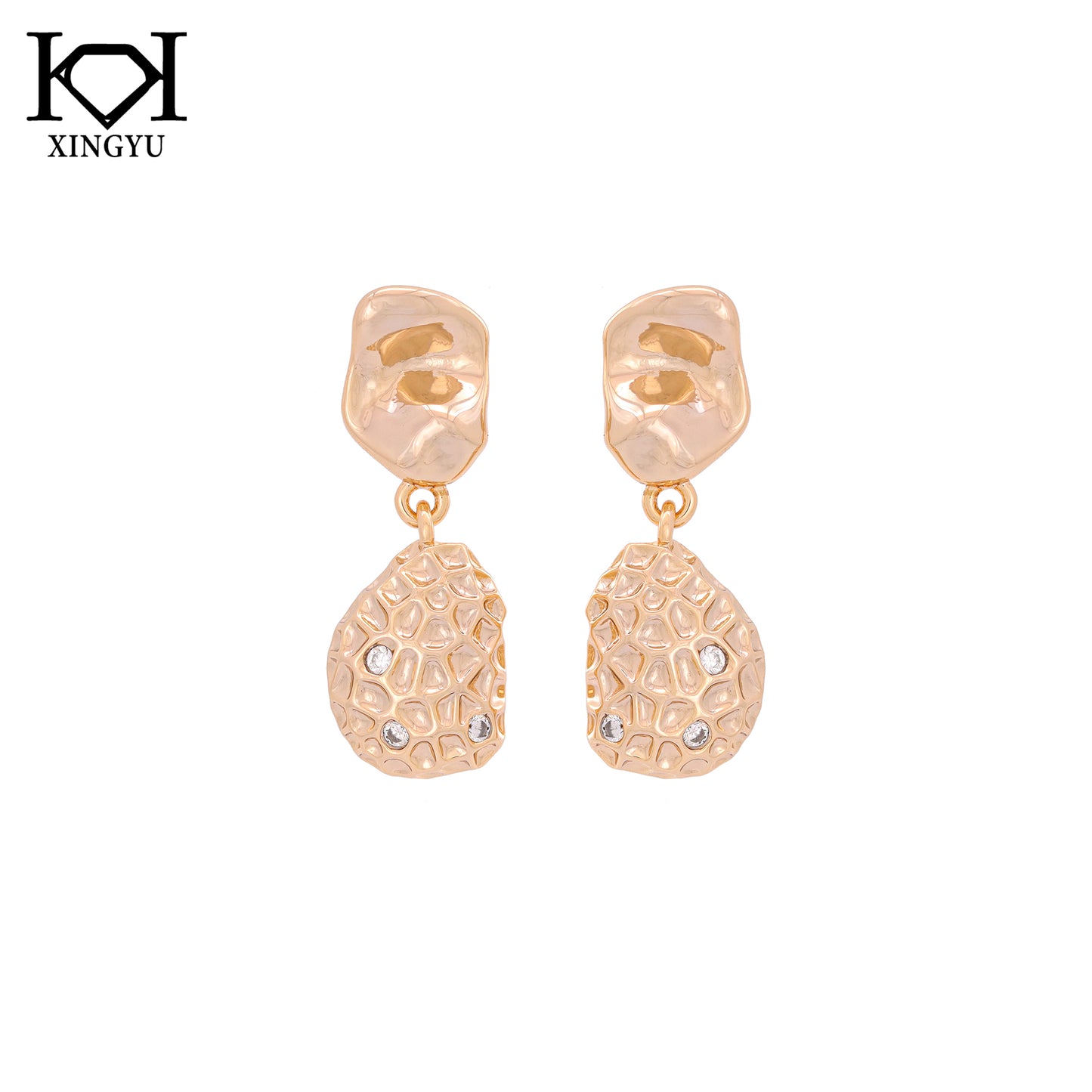 Brinco Ornamental Duplo Martelado xye105472