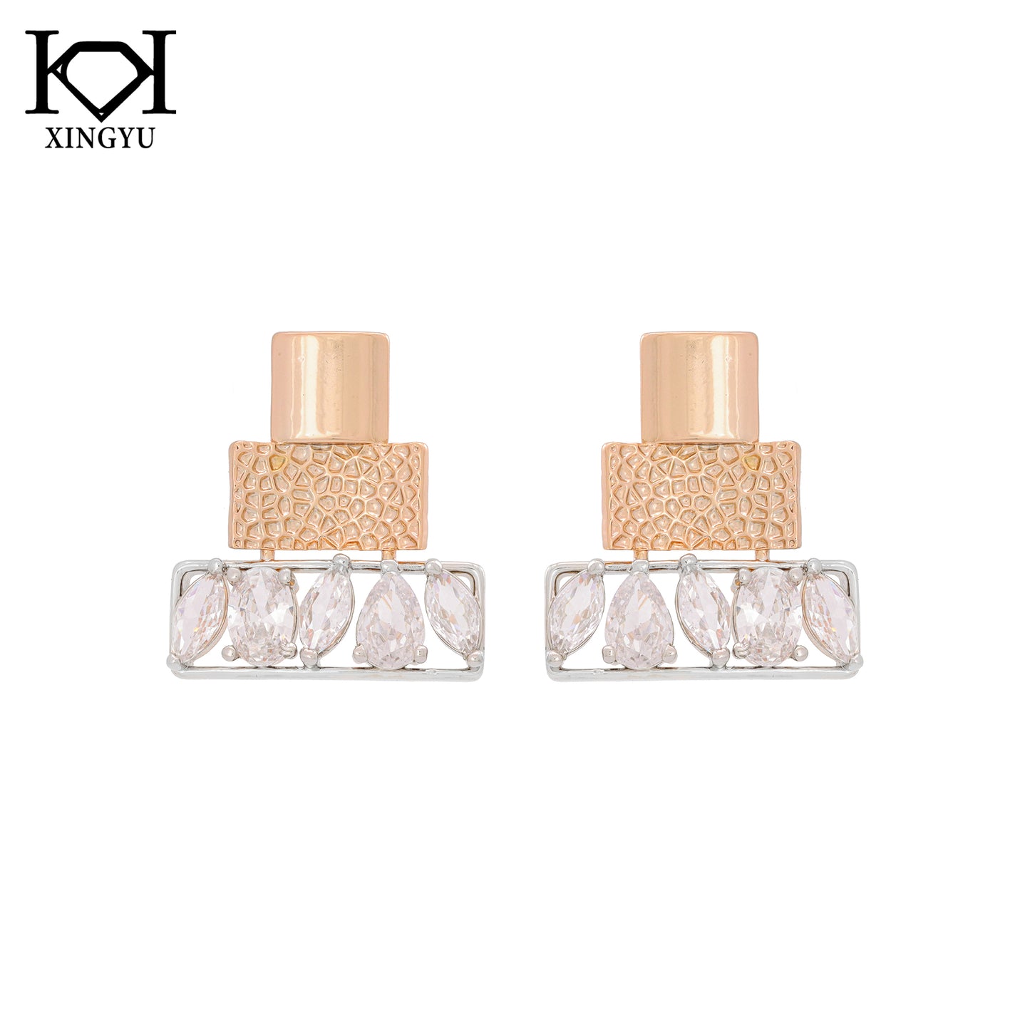 Brinco gotas de brilho XYE105474