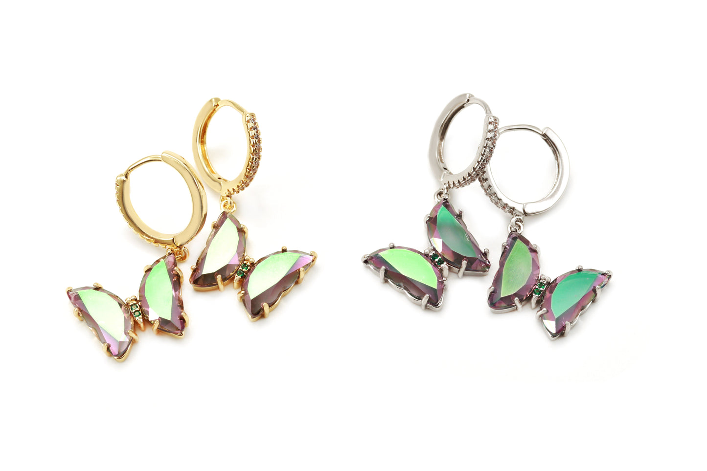 Borboletinha de Vidro Brinco-XYS100732