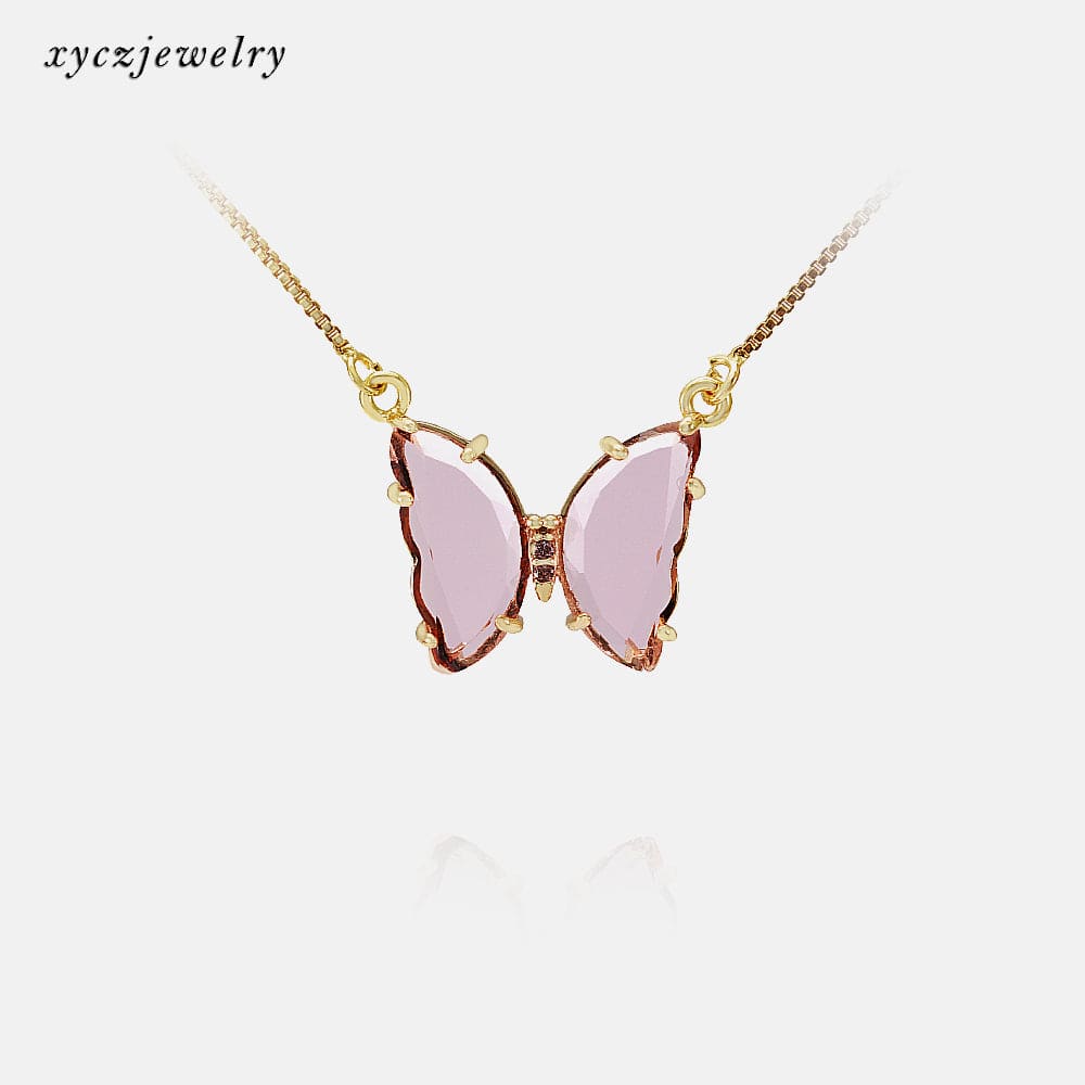 Borboletinha de Vidro Colar-XYS100732