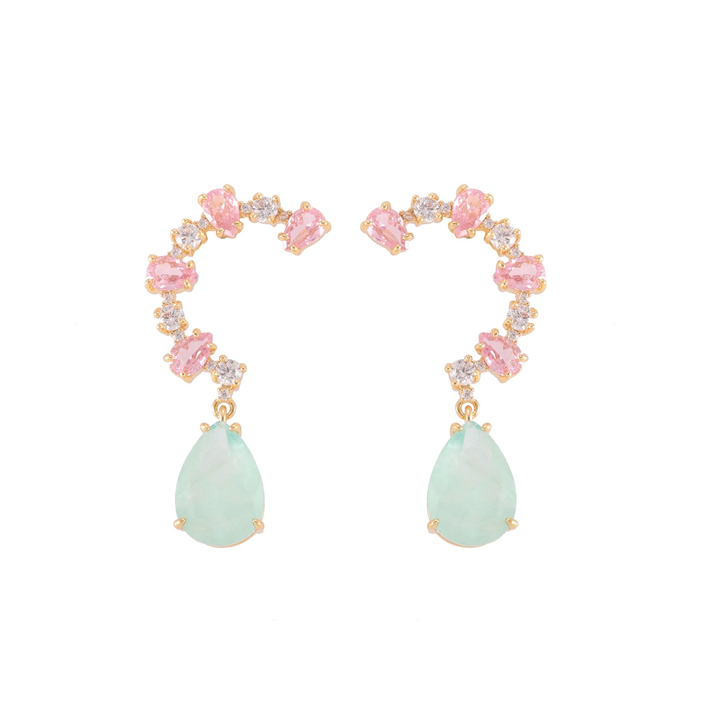 Brinco Fusion Gotas Elegantes - XYE104611