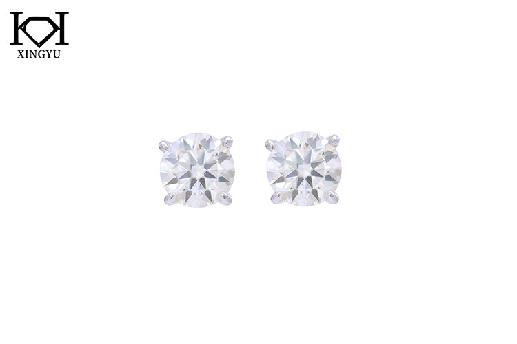 Brincos ponto de luz Prata 925 e Moissanite XYE104917