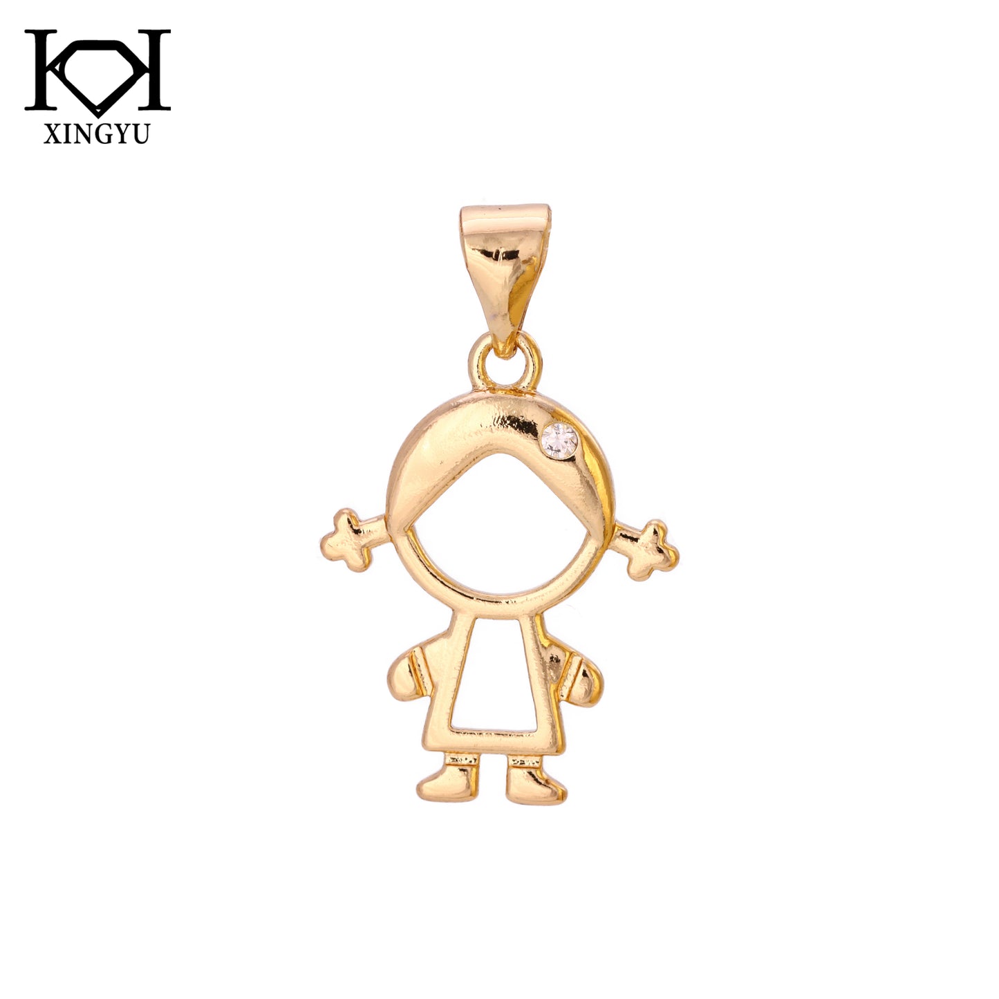Pingente Menina de Lacinho DCG0162
