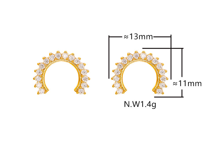 Brincos meia lua XYE104411