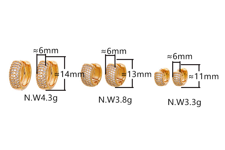 Brinco Brilho intenso XYS100809