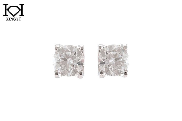 Brincos ponto de Luz Luxo Prata 925 e Moissanite XYE104881