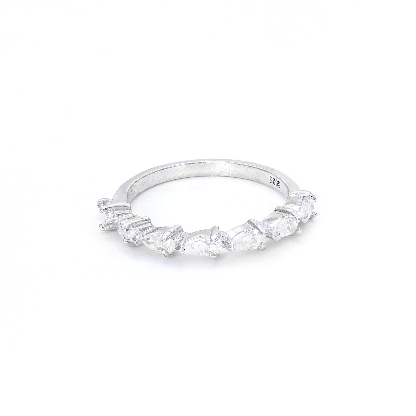 Anel Ladrilhos Moissanite - Prata 925 xyr101498