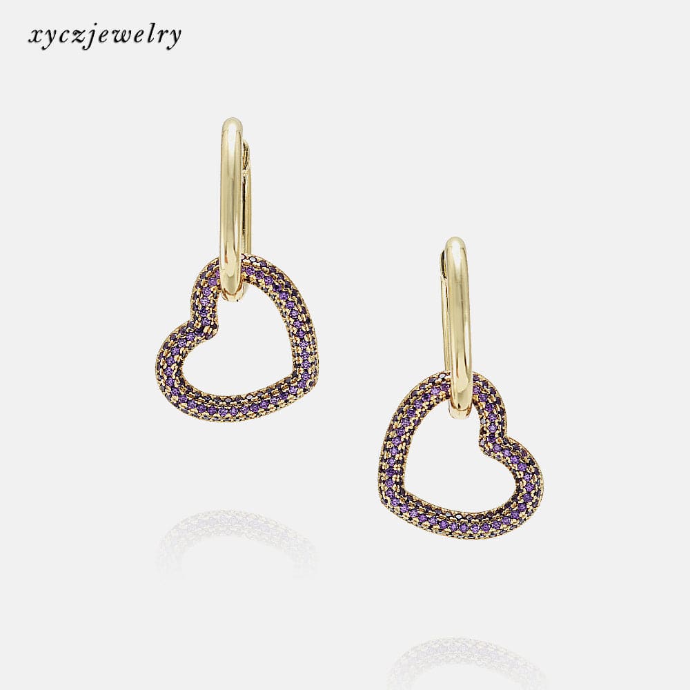 Brinco Argolinha Coração XYE103630