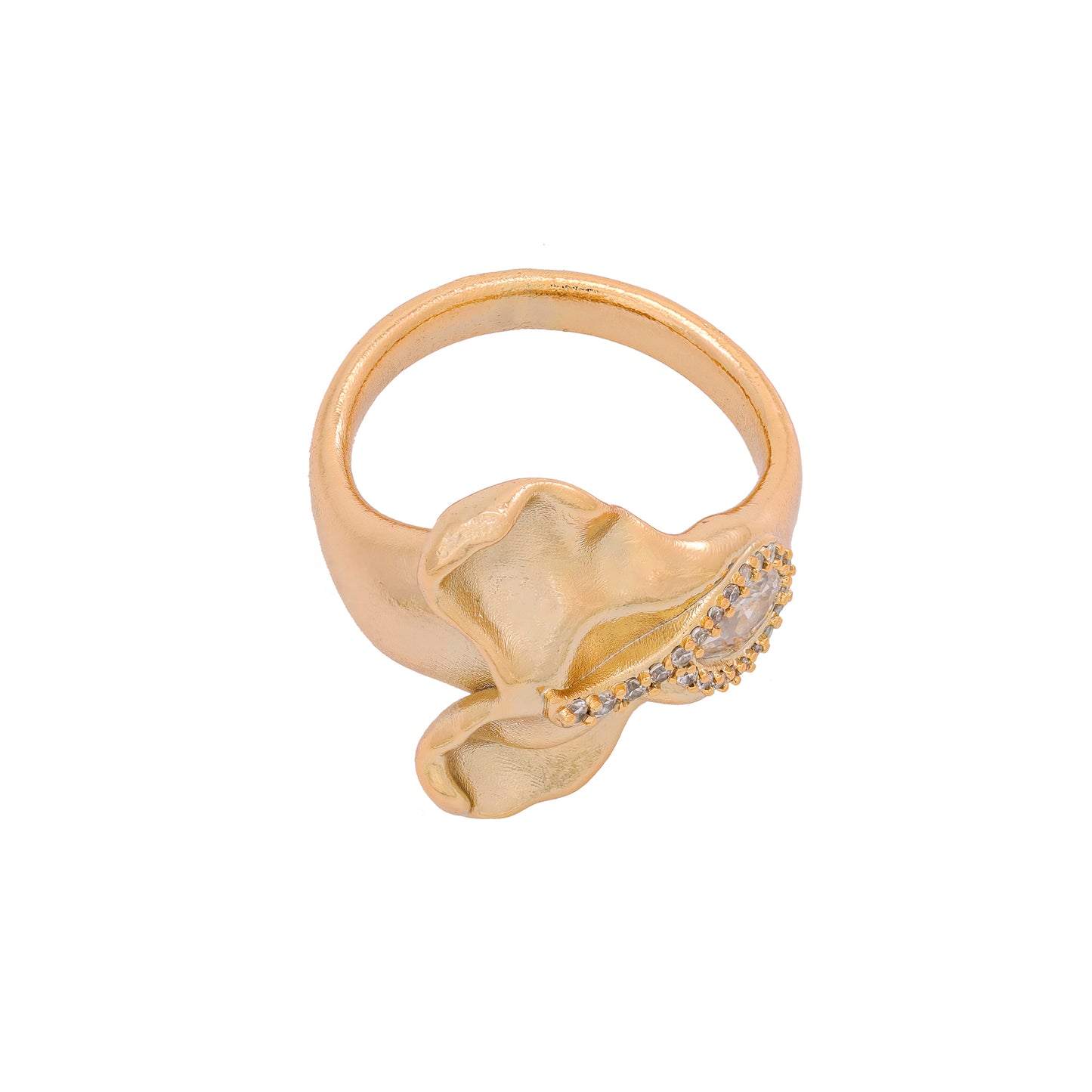 Anel Orgânico Cravejado xyr103658