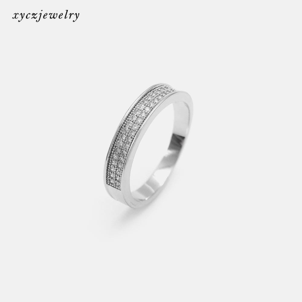 Anel Linha Fina Micro Cravejada XYR102104-2