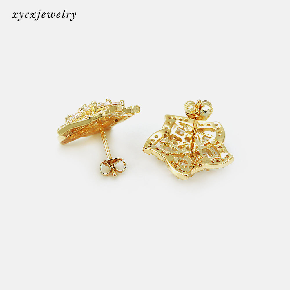 Brinco Flor de Cristal XYS100292