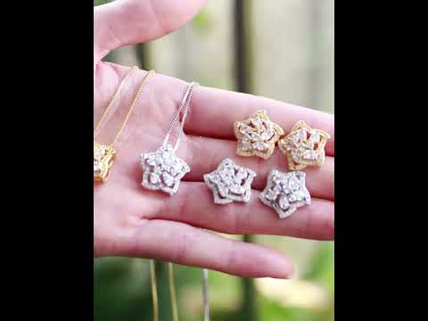 Brinco Flor de Cristal XYS100292