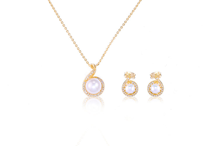 Conjunto Super Luxo Perola Shell DCG0941
