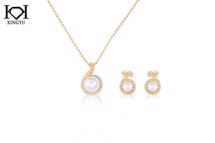 Conjunto Super Luxo Perola Shell DCG0941