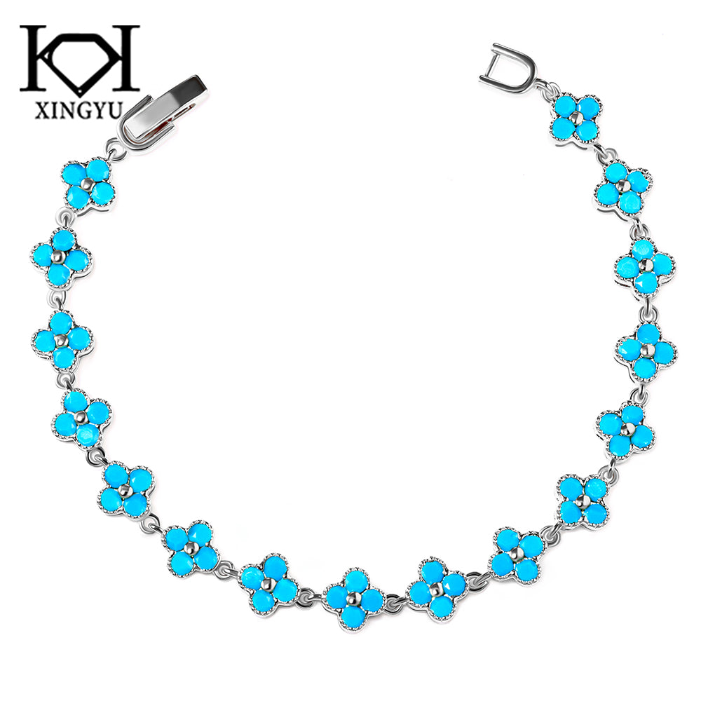 Pulseira Riviera Flowers colors 17 cm DCG0827