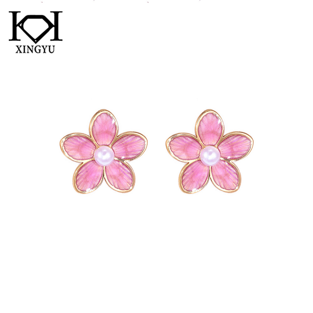 Brincos Flores Coloridas ECG0088