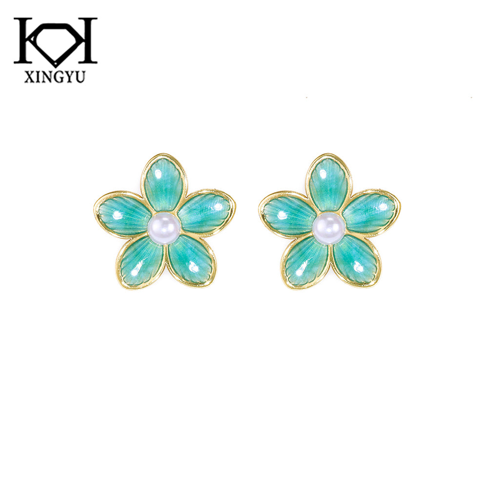 Brincos Flores Coloridas ECG0088